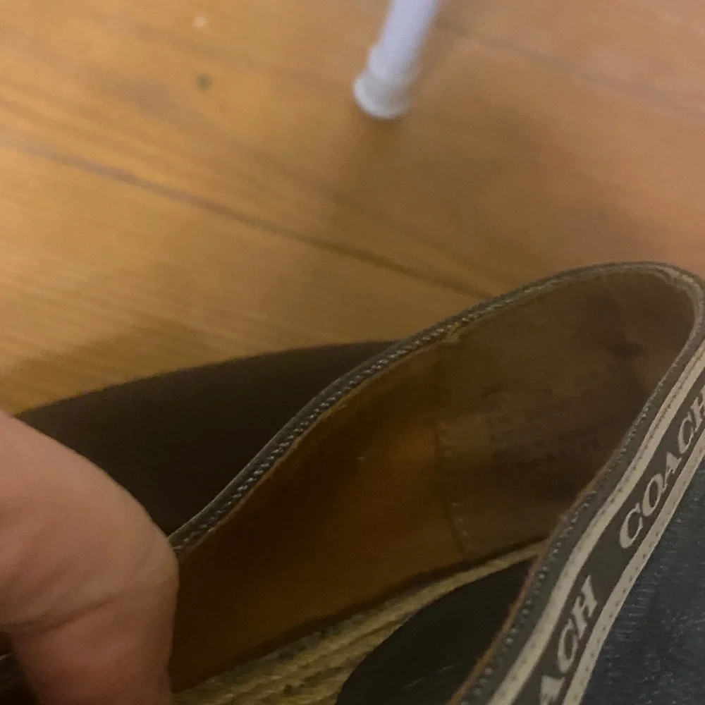 Coach Denim Espadrilles Blue Size 8.5